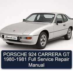 PORSCHE 924 CARRERA GT 1980-1981 Full Service Repair Manual 