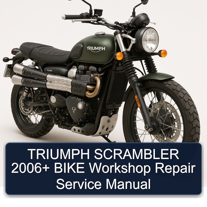 2006 Triumph Scrambler Bike Service Repair Workshop Manual PDF