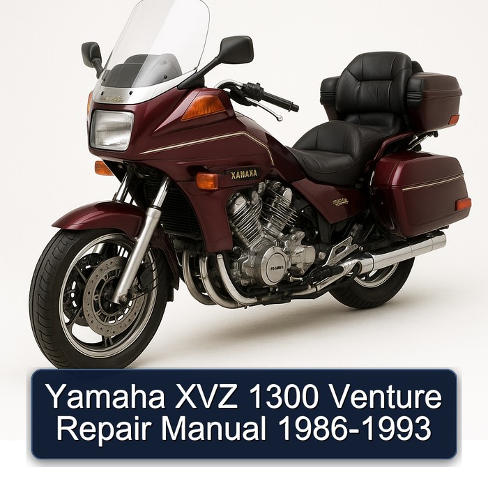 1986-1993 Yamaha XVZ Models 1300 Venture Service Repair Workshop Manual PDF
