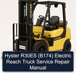 Hyster R30ES (B174) Electric Reach Truck Manual de servicio y reparación 