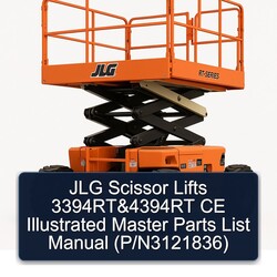 JLG Scissor Lifts 3394RT 4394RT CE Illustrated Master (p/n3121836) Parts Catalog PDF