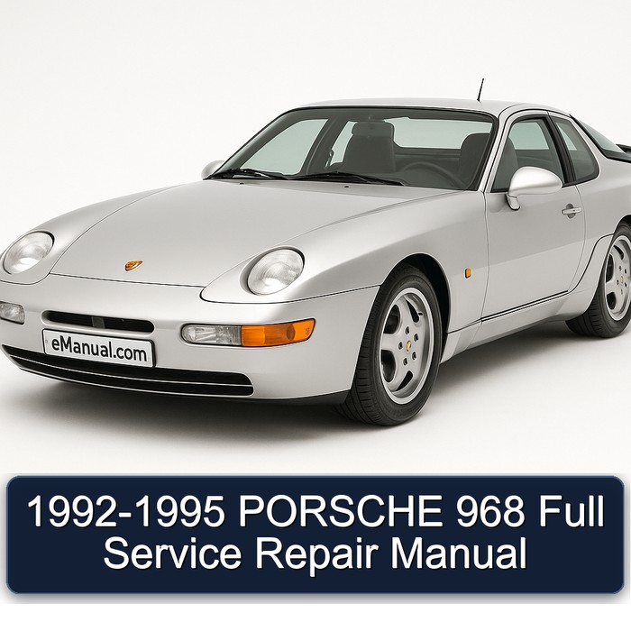 1992-1995 Porsche 968 Service Repair Workshop Manual PDF