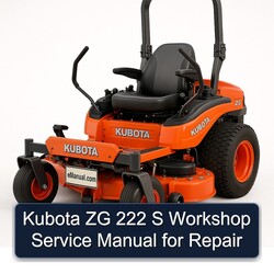 Kubota ZG 222 S Service Repair Workshop Manual PDF