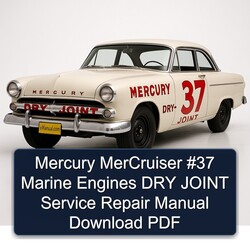 Mercury Mercruiser 37 Marine Engines DRY Joint Service Repair Workshop Manual PDF