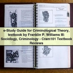 E-STUDY Criminological Theory Textbook Franklin P. Williams Iii: Sociology Criminology - Cram101 Reviews Service Repair Workshop Manual PDF