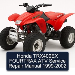 1999-2002 Honda TRX400EX Fourtrax ATV Service Repair Workshop Manual PDF