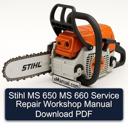 Stihl MS 650 660 Service Repair Workshop Manual PDF