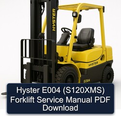 Hyster E004 (S120XMS) Forklift S120XMS Service Repair Workshop Manual PDF