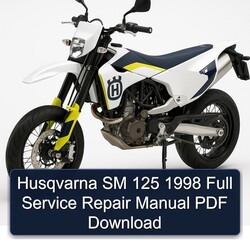 1998 Husqvarna SM Models 125 Service Repair Workshop Manual PDF
