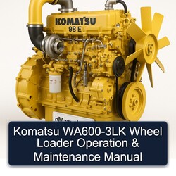 Komatsu WA600-3LK Wheel Loader Operation Maintenance Service Repair Workshop Manual PDF