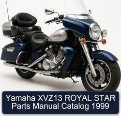 1999 Yamaha XVZ Models XVZ13 Royal Star Parts Catalog PDF