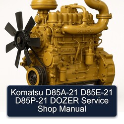 Komatsu D85A-21 D85E-21 D85P-21 Dozer Shop Service Repair Workshop Manual PDF