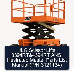 JLG Scissor Lifts 3394RT 4394RT Ansi Illustrated Master (p/n 3121134) Parts Catalog PDF