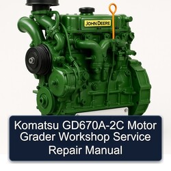 John Deere K Series Komatsu Gd670a-2c Motor Grader Service Repair Workshop Manual PDF