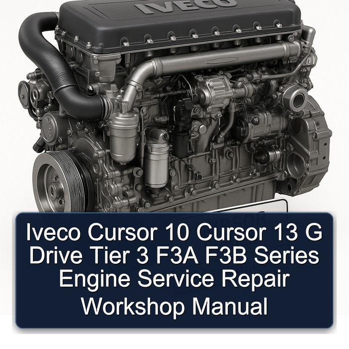 Iveco Cursor 10 13 G Drive Tier 3 F3A F3B Series Engine Service Repair Workshop Manual PDF
