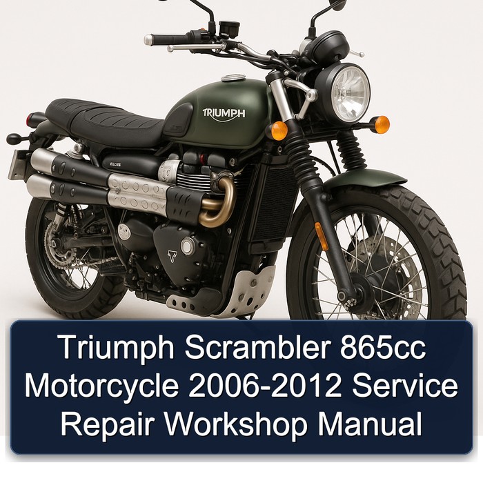 2006-2012 Triumph Scrambler 865CC Motorcycle Service Repair Workshop Manual PDF