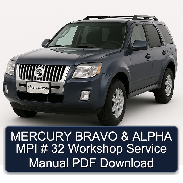 Mercury Bravo Alpha MPI 32 Service Repair Workshop Manual PDF