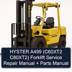 Hyster A499 (c60xt2 C80xt2) Forklift C60XT2 C80XT2 Parts Catalog PDF