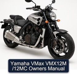 Yamaha Vmax VMX12M /12mc Owners Owner's Manual PDF