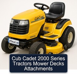 Cub Cadet 2000 Series Tractors Mower Decks Attachments