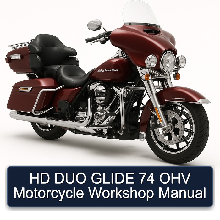 HD DUO Glide 74 OHV Motorcycle Service Repair Workshop Manual PDF