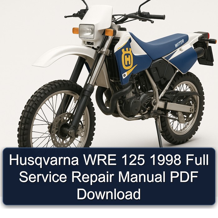1998 Husqvarna WRE Models 125 Service Repair Workshop Manual PDF
