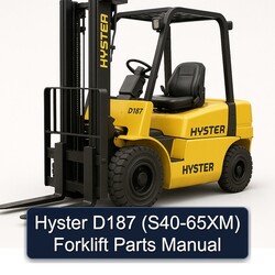 Hyster D187 (S40-65XM) Forklift S40 65XM Parts Catalog PDF