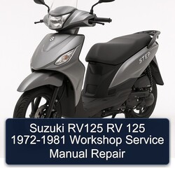 1972-1981 Suzuki UY Step Models RV125 RV 125 Service Repair Workshop Manual PDF