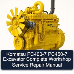 Komatsu PC400-7 PC450-7 Excavator Service Repair Workshop Manual PDF