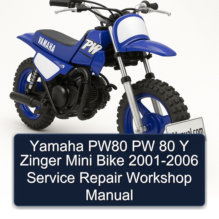 2001-2006 Yamaha PW Models PW80 80 Y Zinger Mini Bike Service Repair Workshop Manual PDF