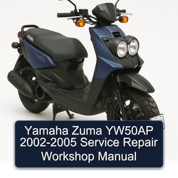 2002-2005 Yamaha Zuma YW50AP Service Repair Workshop Manual PDF