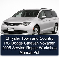 2005 Chrysler Town And Country RG Dodge Caravan Voyager Service Repair Workshop Manual PDF