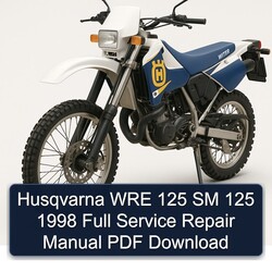 1998 Husqvarna WRE Models 125 SM Service Repair Workshop Manual PDF