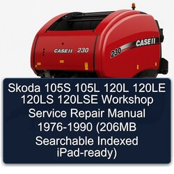 1976-1990 Skoda 105S 105L 120L 120LE 120LS 120LSE - (206mb Searchable Indexed Ipad-ready) Service Repair Workshop Manual PDF