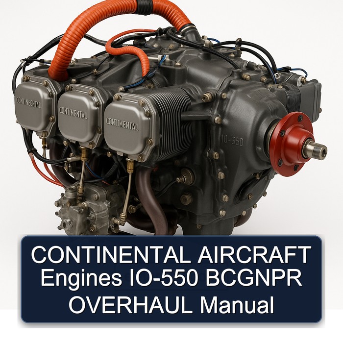 Continental IO 550 Series Aircraft Engines IO-550 Bcgnpr Service Repair Workshop Manual PDF