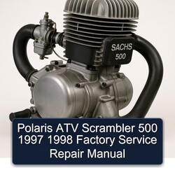 1997-1998 Sachs 500 Polaris ATV Scrambler Service Repair Workshop Manual PDF