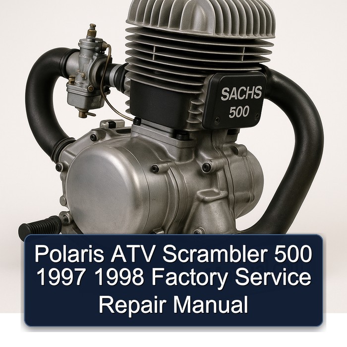 1997-1998 Sachs 500 Polaris ATV Scrambler Service Repair Workshop Manual PDF