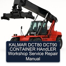 Kalmar DCT80 DCT90 Container Handler Service Repair Workshop Manual PDF