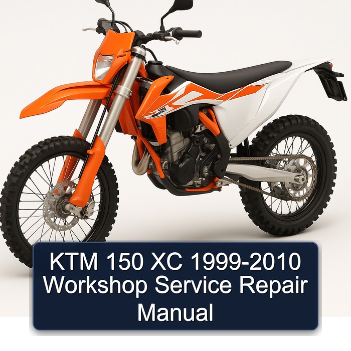 1999-2010 KTM 150 XC Service Repair Workshop Manual PDF