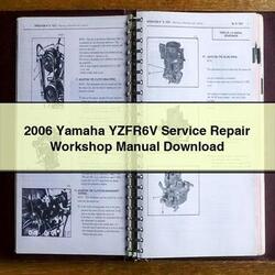 2006 Yamaha YZFR6V Service Repair Workshop Manual 