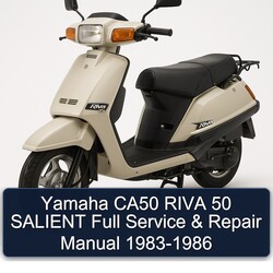 1983-1986 Yamaha Riva Models CA50 50 Salient Service Repair Workshop Manual PDF