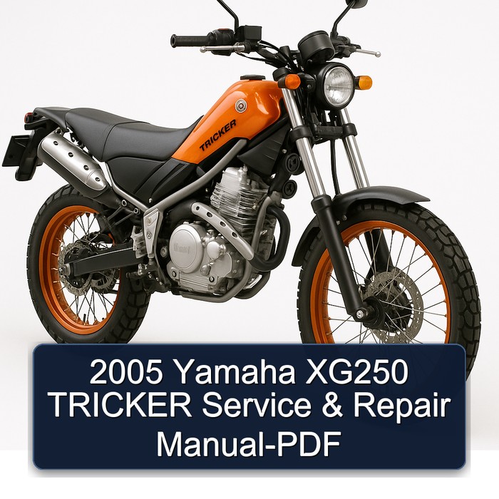 2005 Yamaha XG250 Tricker Service Repair Workshop Manual PDF