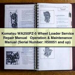 Komatsu Wa250pz-5 Wheel Loader Operation (serial Number: H50051 Up) Service Repair Workshop Manual PDF