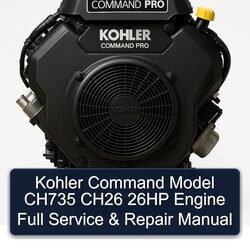 Kohler Command CH735 CH26 26 PS Motor: Wartung & Reparaturhandbuch
