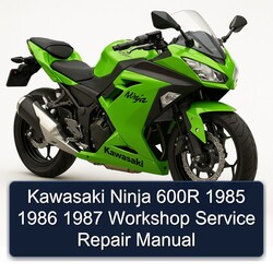 1985-1987 Kawasaki Ninja 600R Service Repair Workshop Manual PDF