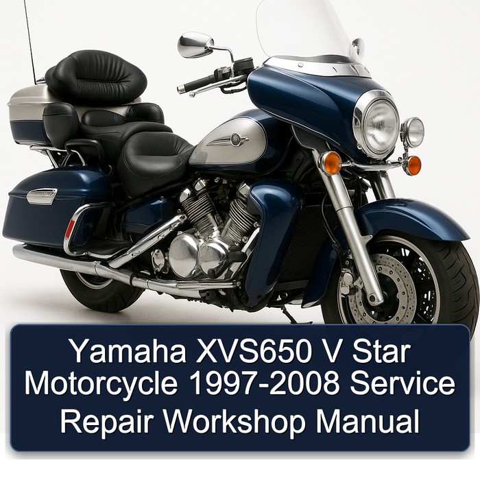 1997-2008 Yamaha XVS Models XVS650 V Star Motorcycle Service Repair Workshop Manual PDF
