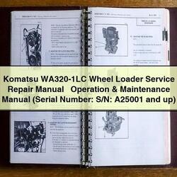 Komatsu WA320-1LC Wheel Loader Operation (serial Number: S/n: A25001 Up) Service Repair Workshop Manual PDF