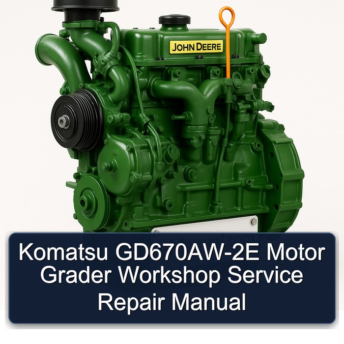 John Deere K Series Komatsu Gd670aw-2e Motor Grader Service Repair Workshop Manual PDF