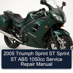 2005 Triumph Sprint ST ABS 1050CC Service Repair Workshop Manual PDF