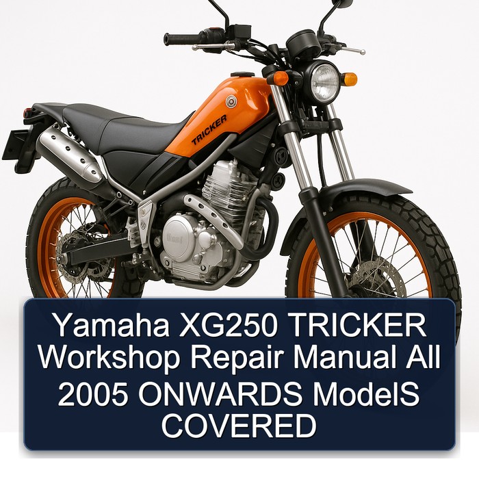 2005 Yamaha XG250 Tricker All Onwards Models Covered Service Repair Workshop Manual PDF